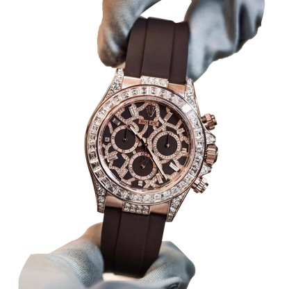 Daytona 40 mm Giraffe Rose Gold Diamond Dial 126555TBR