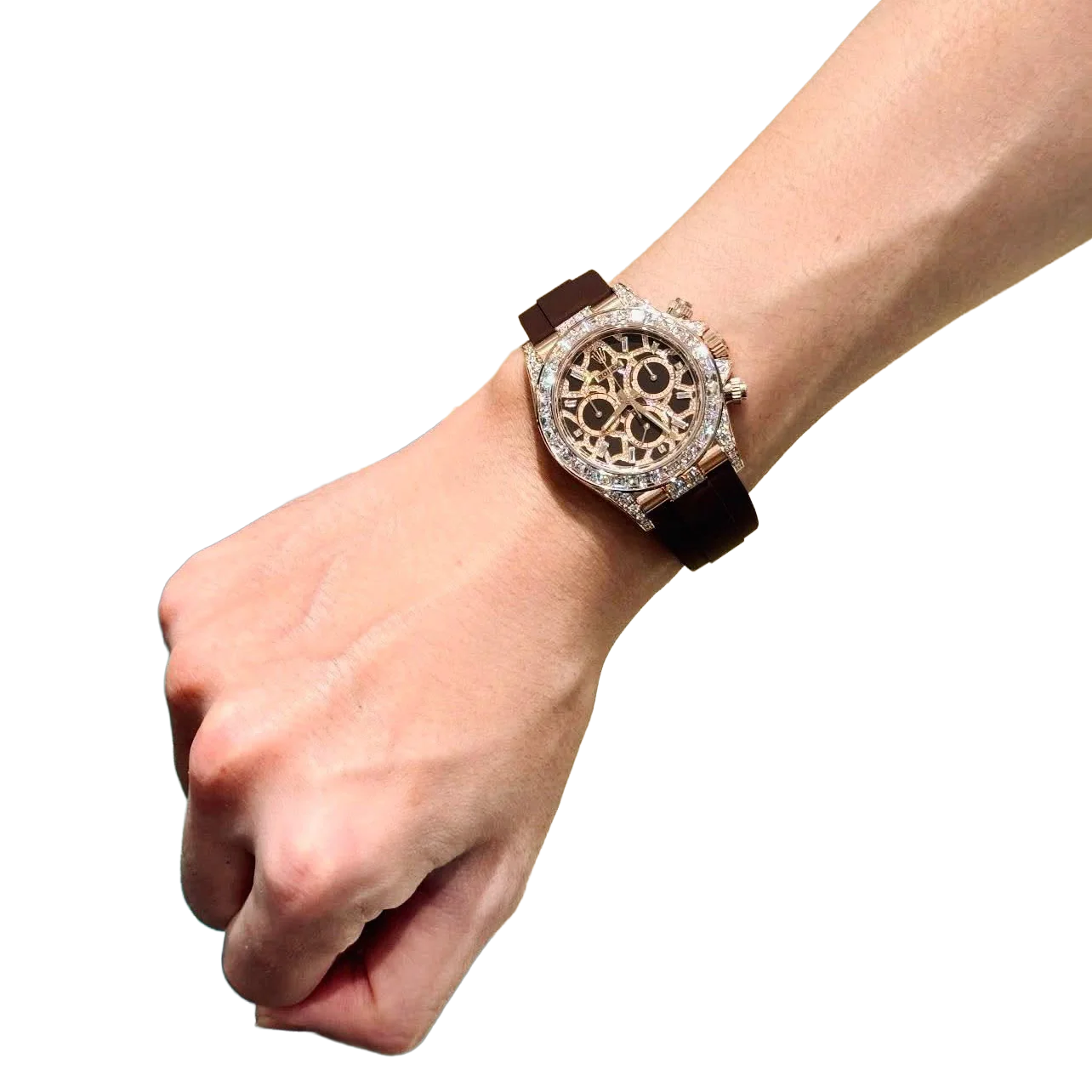 Daytona 40 mm Giraffe Rose Gold Diamond Dial 126555TBR