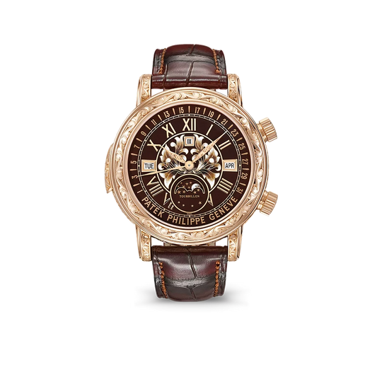 Grand Complications 44mm 6002R-001 Skymoon Tourbillon Rose Gold