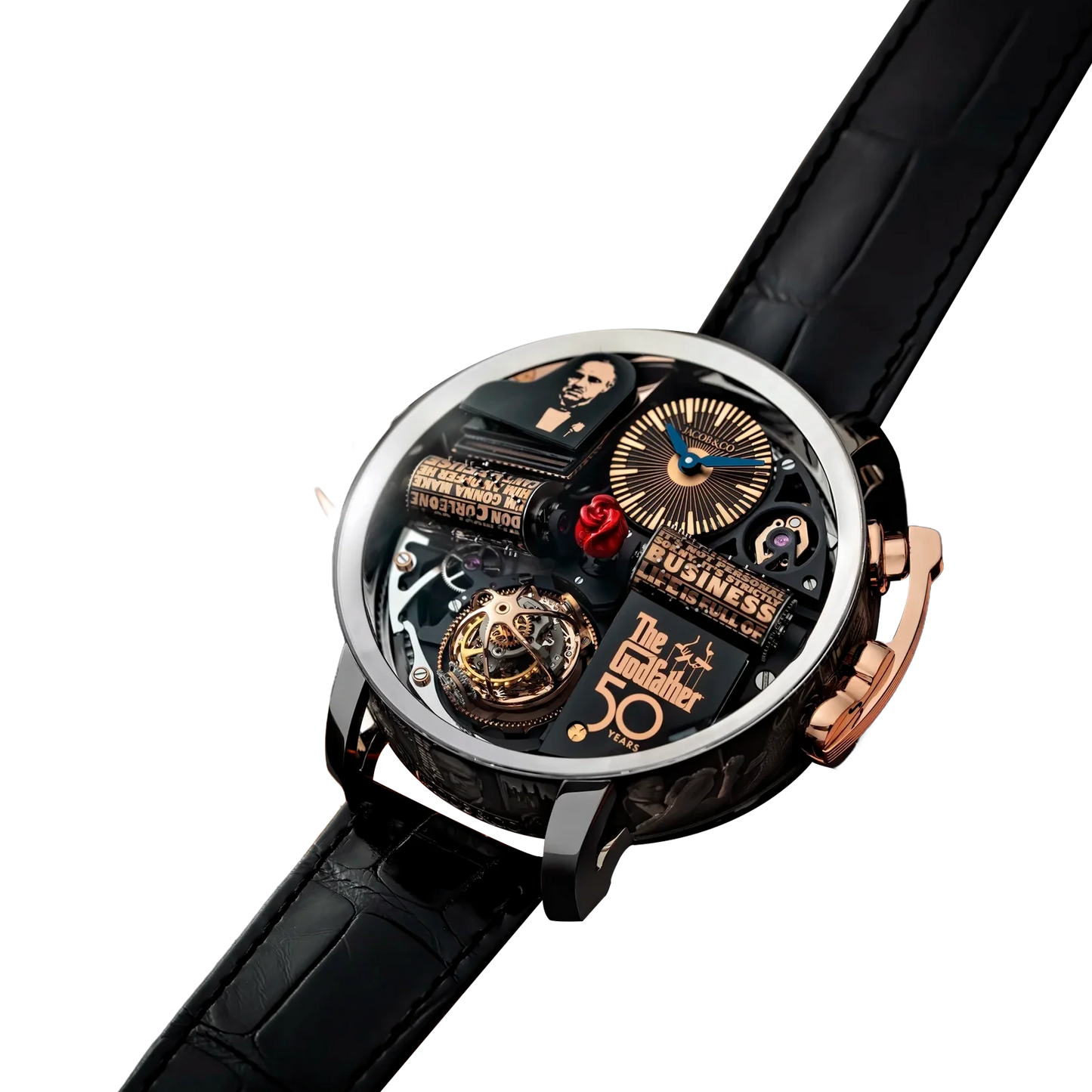 Opera Godfather 50th Anniversary 49mm White Gold Manual Winding OP110.30.AA.AA.A