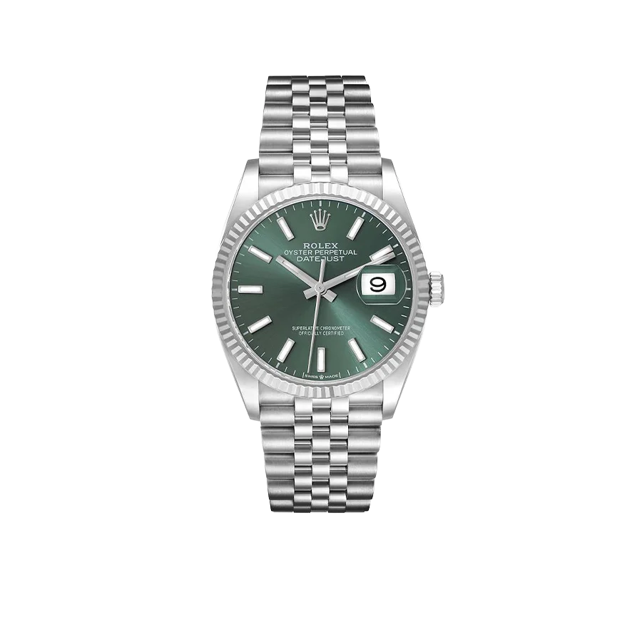 Datejust 36mm Stainless Steel Mint Green Dial Jubilee 126234