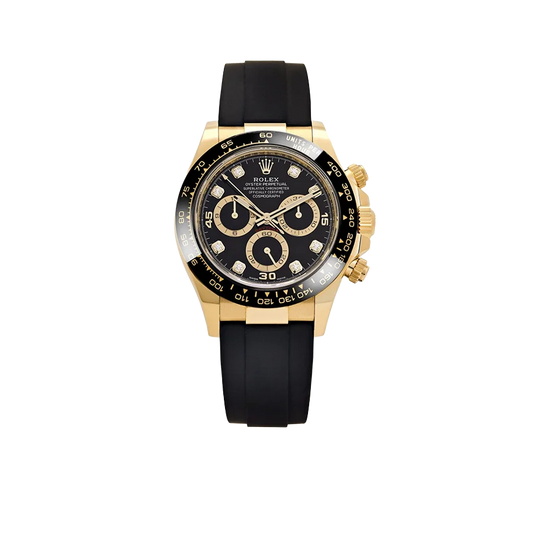 Daytona 40mm Yellow Gold Black Diamond Dial 116518LN