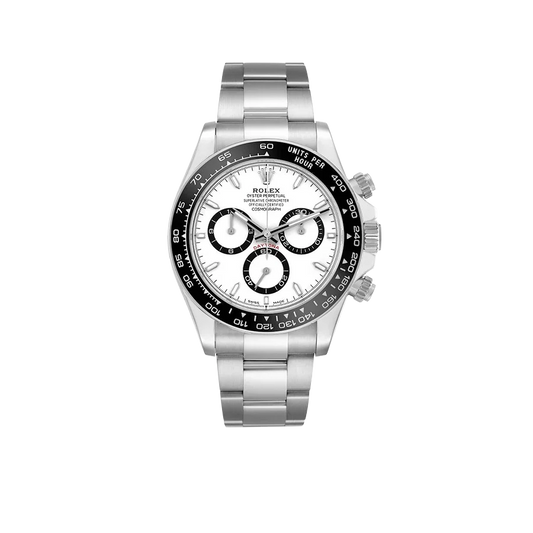 Daytona 40mm Stainless Steel White Panda Dial 126500
